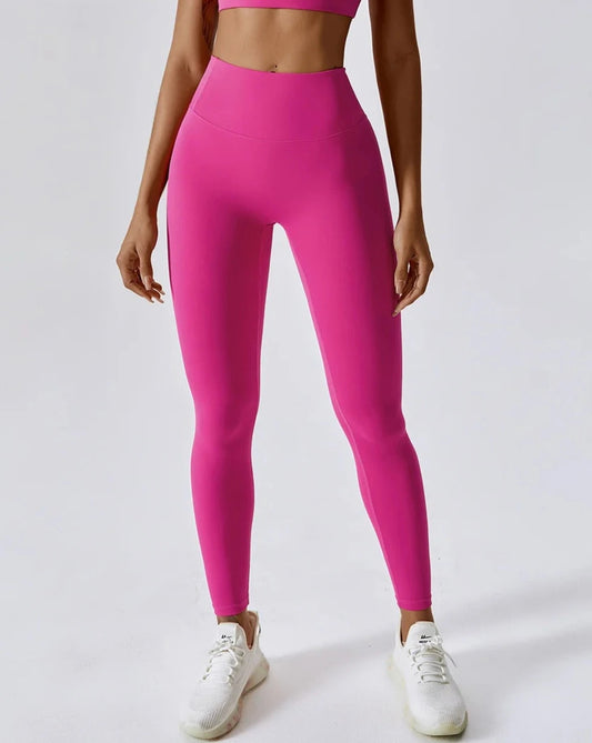 THE IRIS HIGH WAIST LEGGINGS - PINK