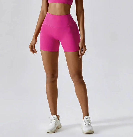 THE IRIS HIGH WAIST SHORTS - PINK